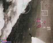 1979年6月27日的空战，摩西.梅尔尼克驾驶F-15的HUD摄像截图。
