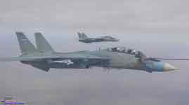 正在进行空中加油的F-14A 3-6062