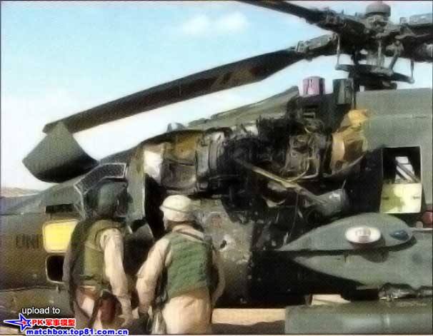 AH-64A被SA-7导弹击中