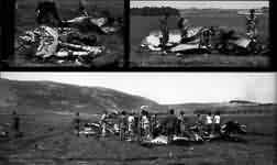 1986年4月10日，F-16A雀鹰240的坠机现场