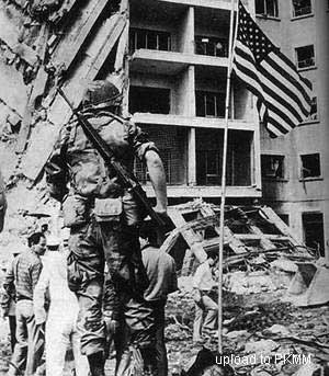 被炸毁的美国驻贝鲁特大使馆