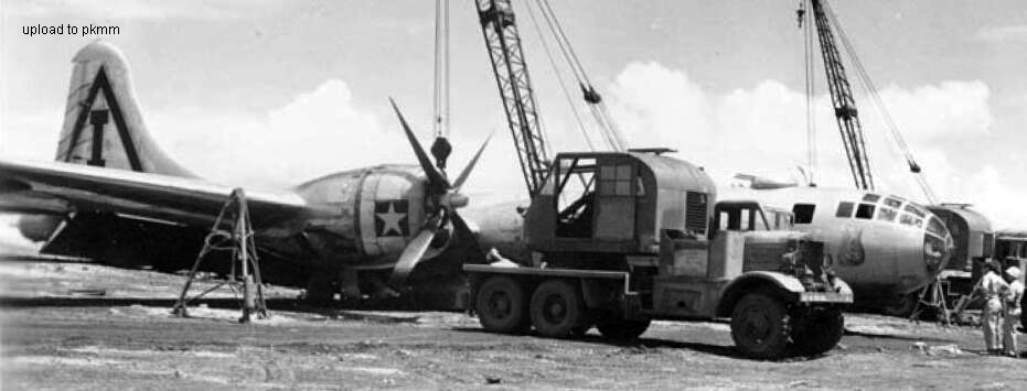 58BS中队机腹迫降的B-29