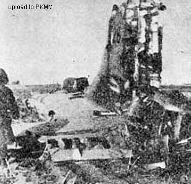 坠毁在奉天郊区野地里的B-29 42-6390“GALLOPIN GOOSE”残骸