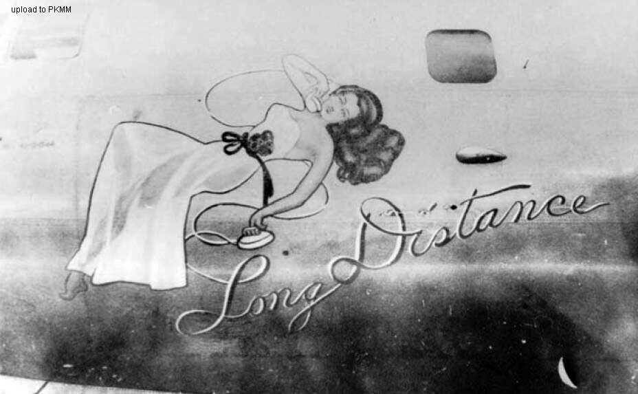 B-29 42-24544“LONG DISTANCE”的机鼻彩绘