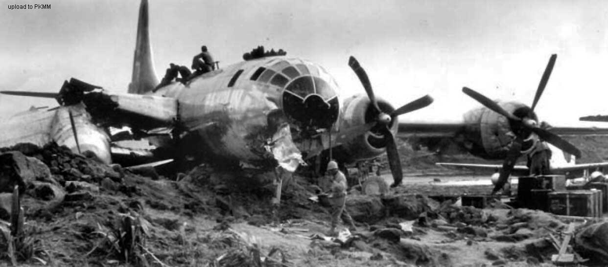 迫降后的B-29 42-24664“Ramblin Roscoe”