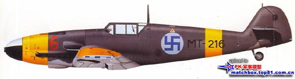 Bf109G-2(Wk-Nr 14784) MT-216"红6"